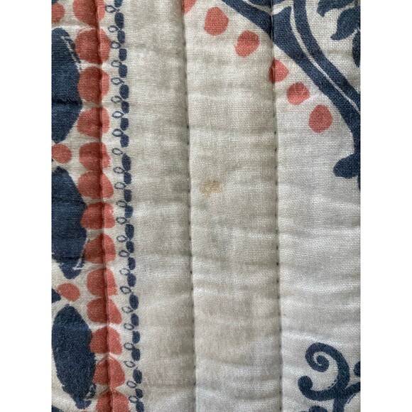 Levtex home cotton quilt queen caperoad blue white pink - Picture 6 of 12